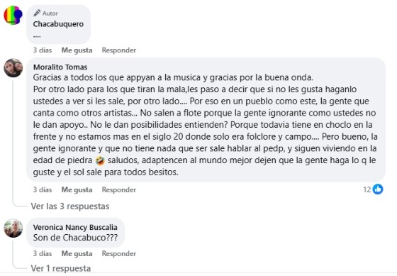 comentarios Chacabuquero - 1